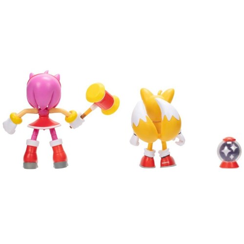 Tails& Amy 2Pk Modern Juego de Figuras 4"