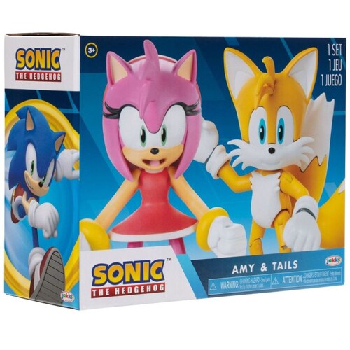 Tails& Amy 2Pk Modern Juego de Figuras 4"