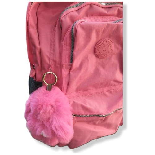 Mochila Tipo Back Pack Porta Laptop 15  Rosa Funny Bunny