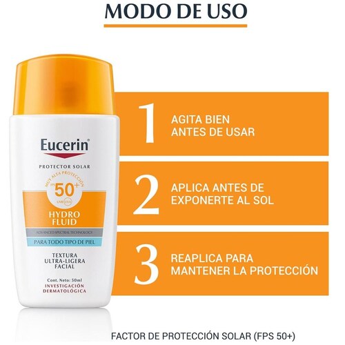 Eucerin Sun Face Hydro Fluid Ps50 50 Ml