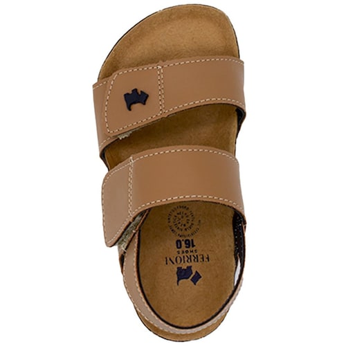 Sandalia con Velcro 15-17 Café Ferrioni para Niño