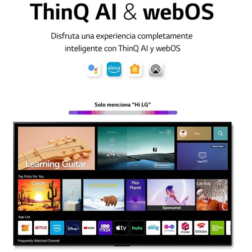 Pantalla LG 50" Nanocell Tv 4K Smart Tv con Thinq Ai 50Nano80Sqa
