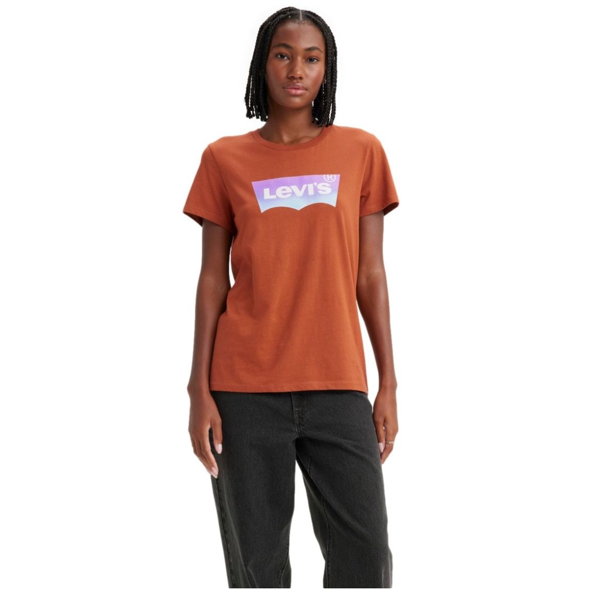 Playera levi's negra discount mujer