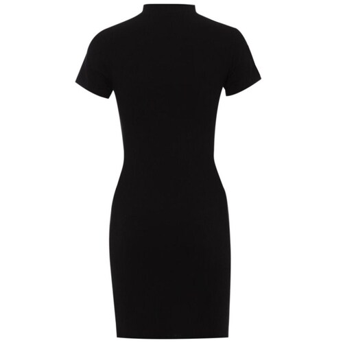 Vestido Life Styler Manga Corta Cuello Redondo Diseño: Rib