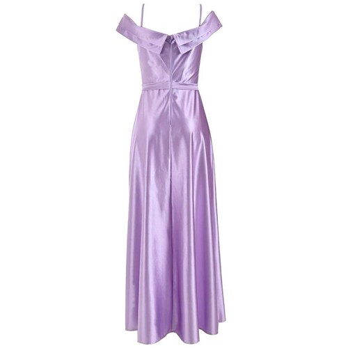 Vestido Largo 5075 Pink Gallery con Solapa