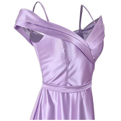 Vestido Largo 5075 Pink Gallery con Solapa