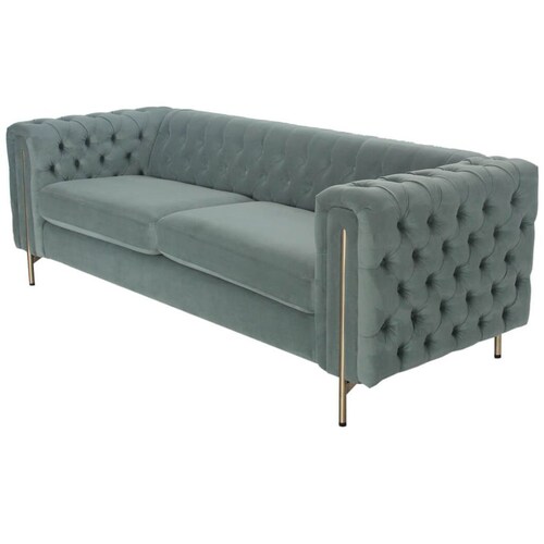 Sofá Chesterfield Velvet Bluegrass Vintage Home