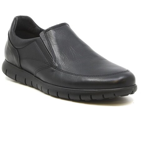 Calzado en Piel Negro Polinas para Hombre