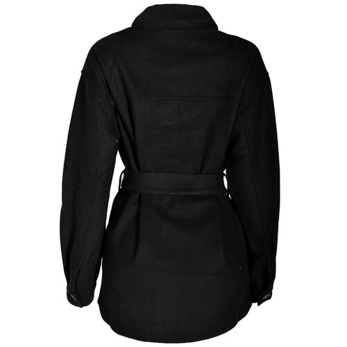 Abrigo para Mujer con Bolsas Y Cinta de Amarre para Mujer Philosophy Jr Collection