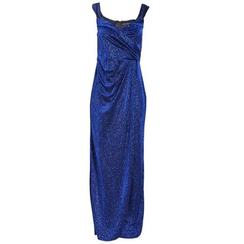 Vestido para Mujer Largo Escote V Cruzado con Vista de Nylon Philosophy Jr Nights