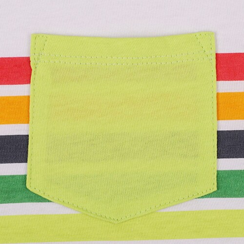 Playera para Niño Manga Corta Estampado Arcoiris Jeanious