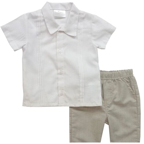 Conjunto para Bebé de 2 Piezas Guayabera Y Pantalón Coccolato