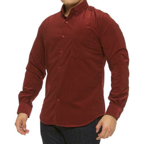 Camisa Sport Manga Larga Pana para Hombre J. Opus