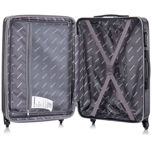 Set de 3 Maletas 20" 24" Y 28"  Negro Compass