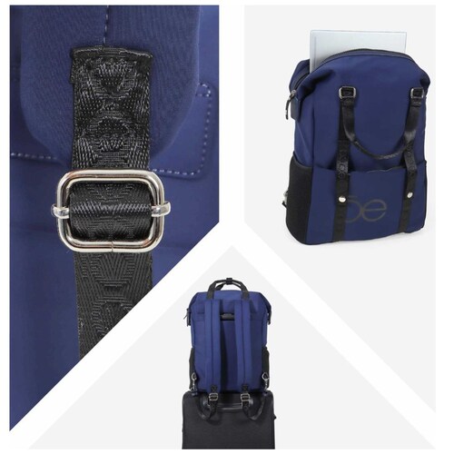 Mochila Tipo Back Packporta Laptop Nisail 16 Azul Cloe