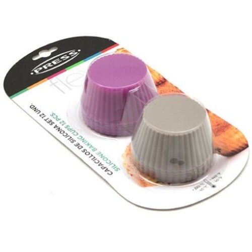 Set 12 Capacillos Silicón Rosa Y Café Press