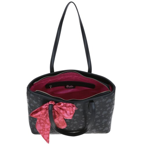 Bolso Tote de Dama Barbie X Gorett Color Negro