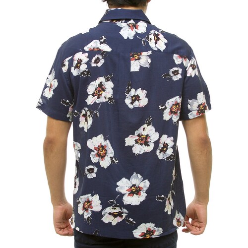 Camisa Casual Manga Corta Estampada para Hombre Jeanious