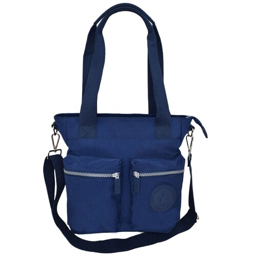 Bolso Tote Color Azul Polo Club