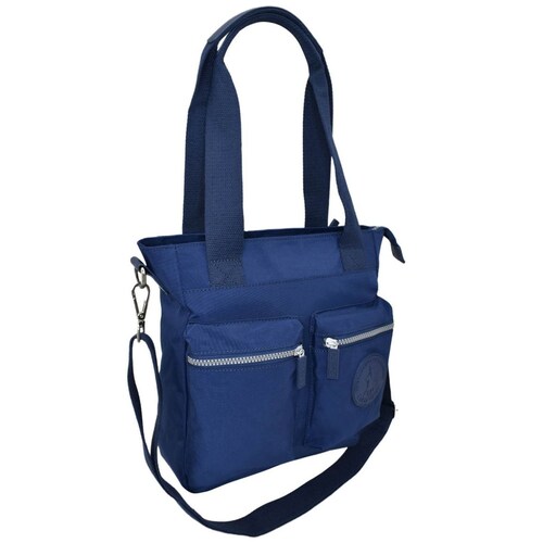 Bolso Tote Color Azul Polo Club