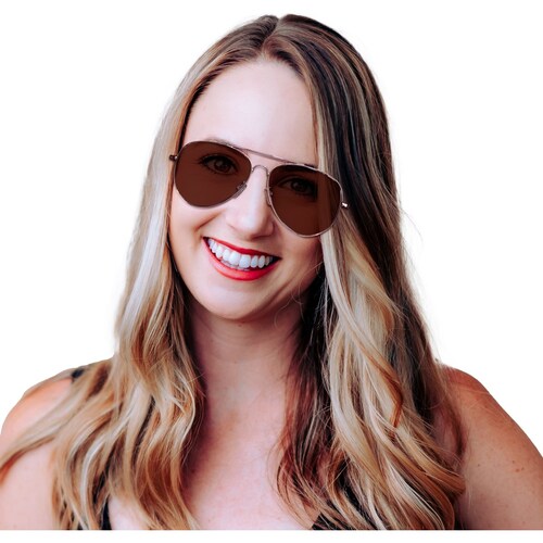 Lentes de Sol Aviador Metal Rosegold Flash Rosa Mossimo