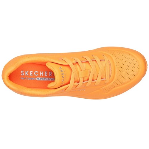Tenis con Capsula de Aire Naranja Skechers