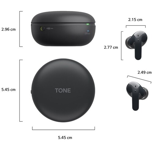 LG Auriculares True Wireless Bluetooth 5.1 con bajos potentes
