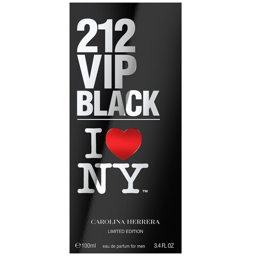 Fragancia para Hombre Carolina Herrera 212 Vip Black I Love Ny Eau de Parfum 100Ml