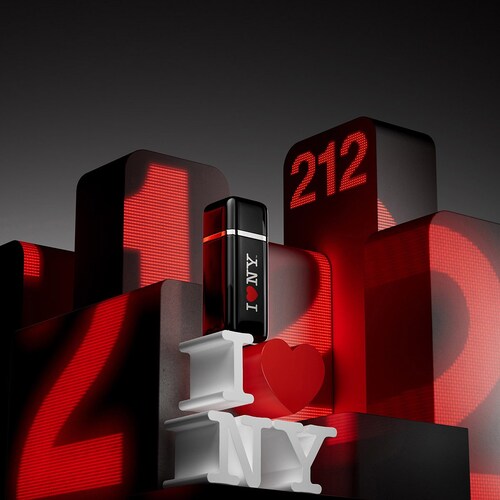 Fragancia para Hombre Carolina Herrera 212 Vip Black I Love Ny Eau de Parfum 100Ml
