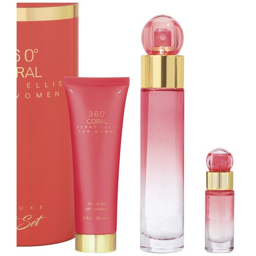 Set Eau de Parfum Perry Ellis Coral 100 Ml para Mujer