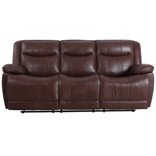 Sala Reclinable 3-2 Leeds Leather Gel Chocolate Lottus