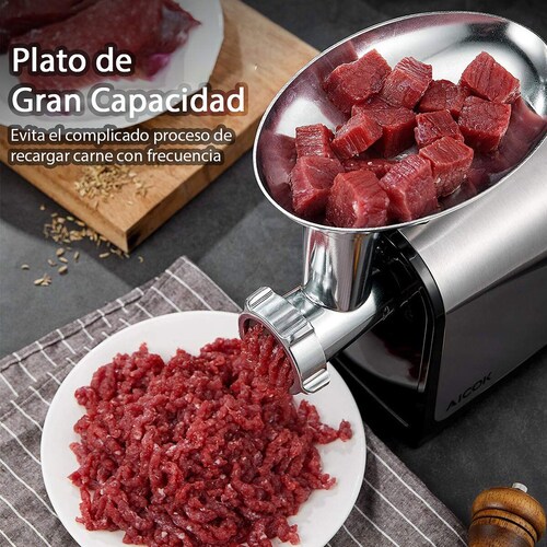 Molino de Carne Eléctrico 3 en 1 Aicok