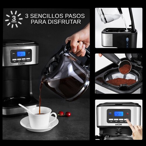 Cafetera Digital Programable Aicok