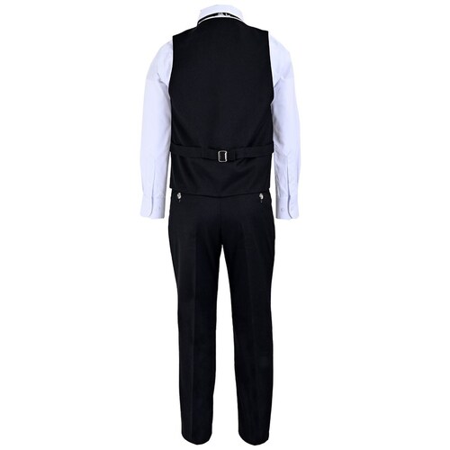 Coordinado para Niño de 3 Piezas Chaleco, Camisa, Moño Y Pantalón Oscar Collection