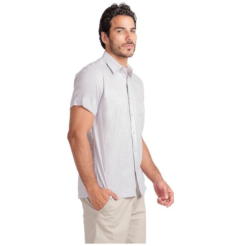 Camisa Guayabera para Hombre Manga Corta Nota Musical U Sport
