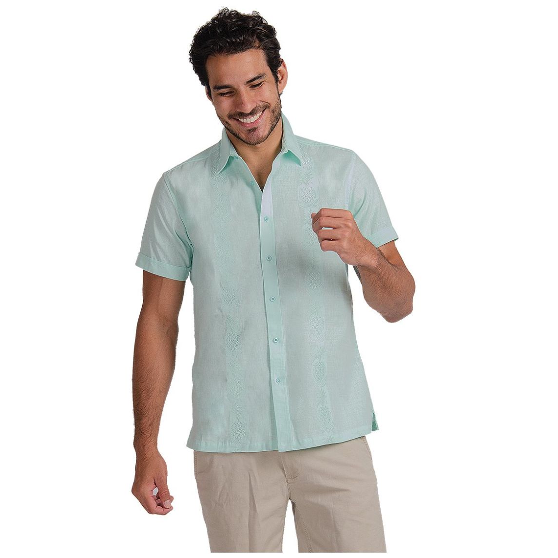 Camisa Guayabera para Hombre Manga Corta Pi as Collection U Sport