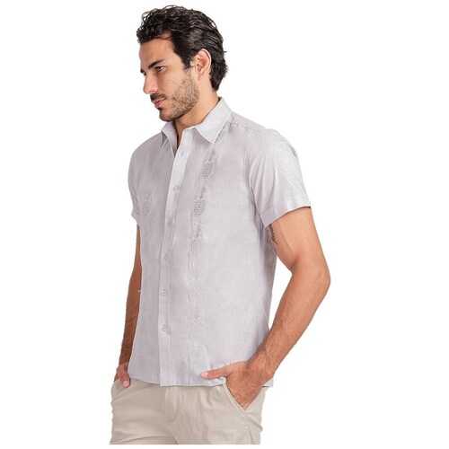 Camisa Guayabera para Hombre Manga Corta Piñas Collection U Sport