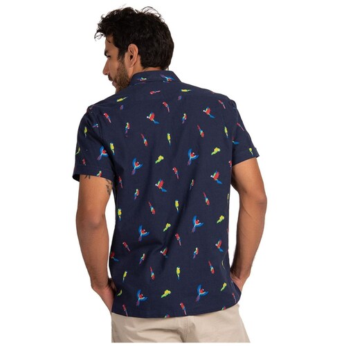 Camisa para Hombre Manga Corta Casual Guacamaya U Sport