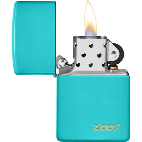 Encendedor Zippo Turquesa Logo Zipp