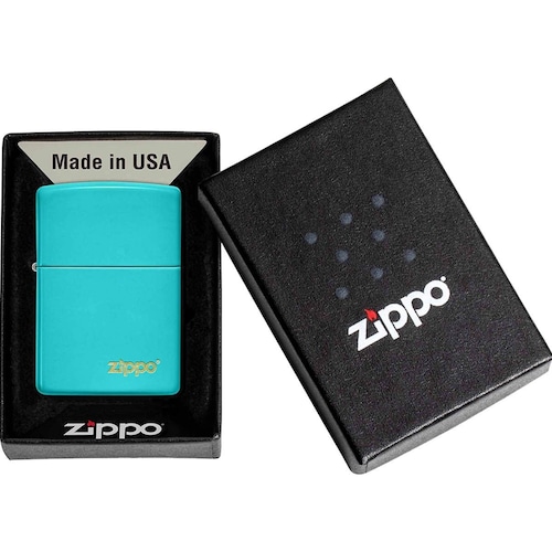 Encendedor Zippo Turquesa Logo Zipp