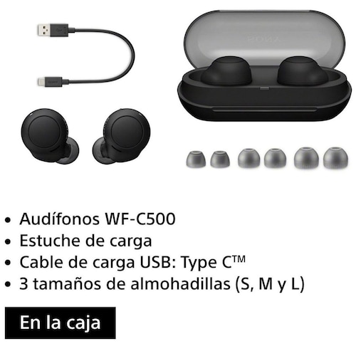 Audífonos Sony Wf-C500 Tws Negro
