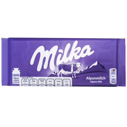 Chocolate Milka Alpenmilch  100Grs