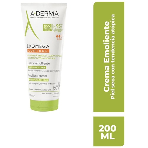 Aderma Exomega Control Crema Emoliente Anticomezã³N
