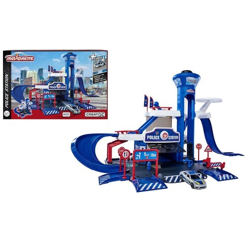 Estación de Policía con 1 Vehículo Escala 1:64