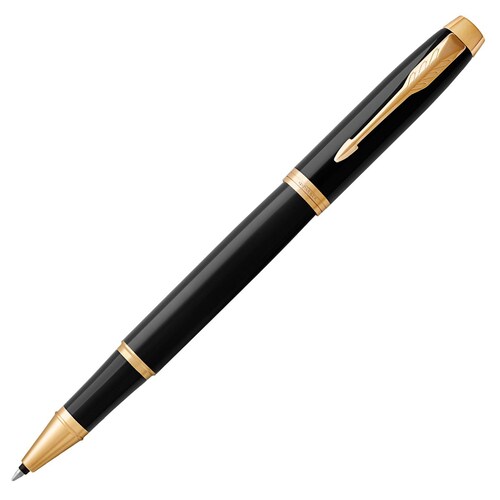 Parker Im Black Golden Trim Roller Ball Fine Black Gifting Box