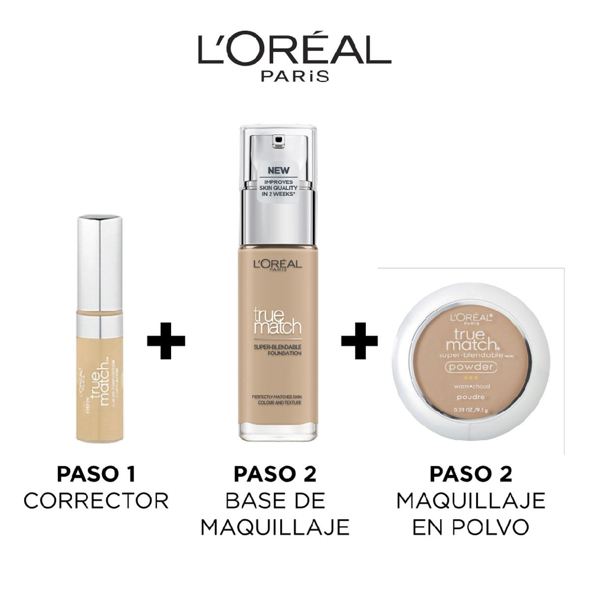 L'Oréal Paris Base de Maquillaje True Match Tono 7 W Golden Amber image number 2