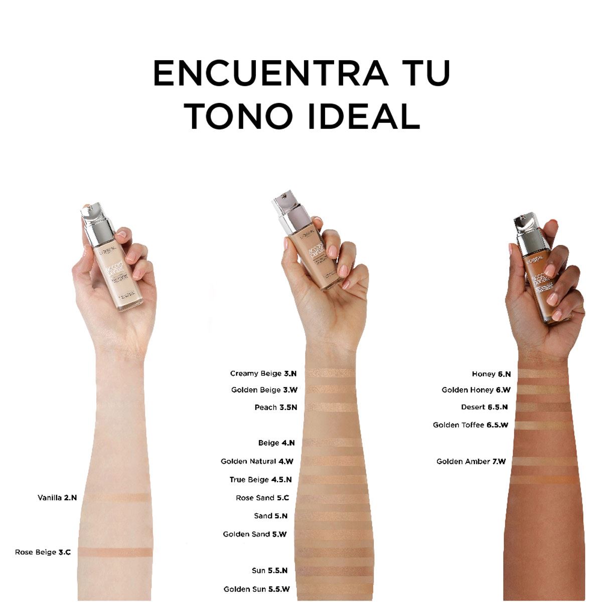 L'Oréal Paris Base de Maquillaje True Match Tono 7 W Golden Amber image number 4