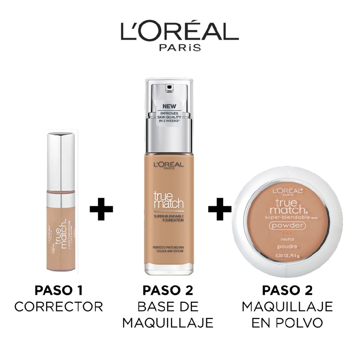 L'Oréal Paris Base de Maquillaje True Match Tono 7 W Golden Amber image number 44