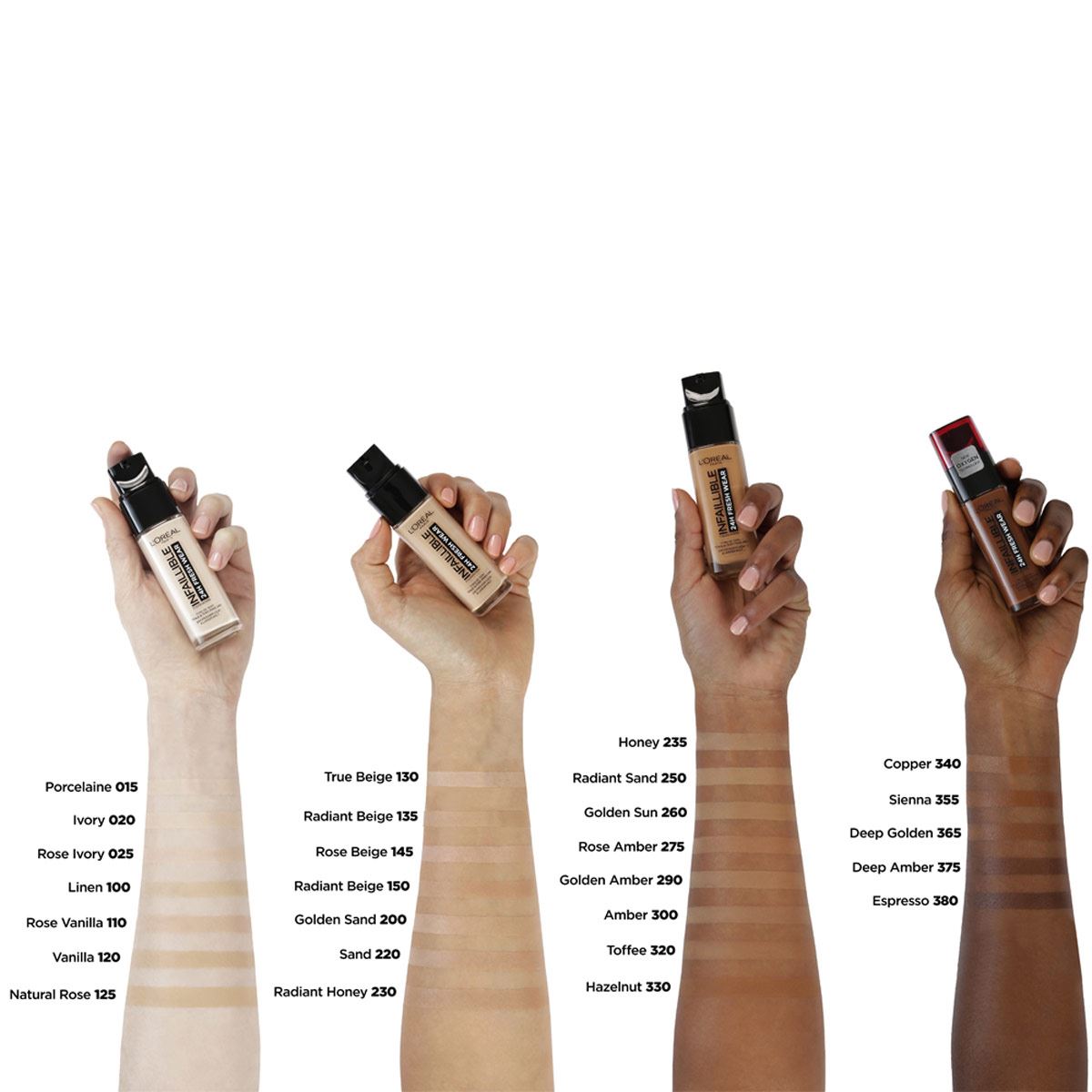 L'Oréal Paris Base De Maquillaje Larga Duración Infallible 24H Tono 250 Sable Eclat image number 17