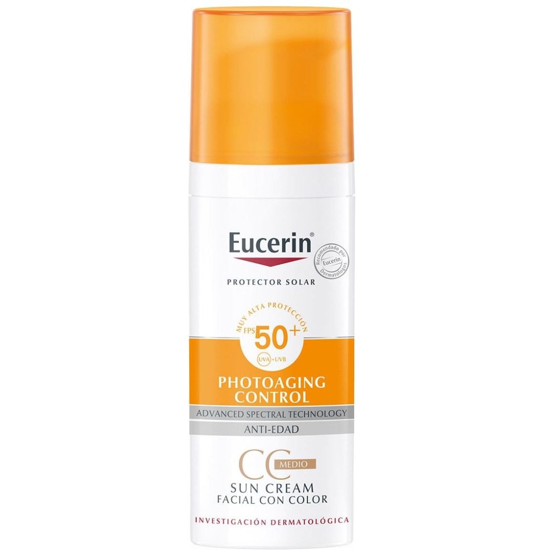 Eucerin Sun CC. Cream FPS 50+ (Tono Medio) 50 ml image number 0